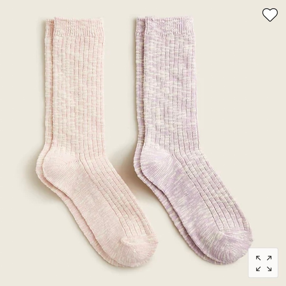 J. Crew Camp Socks. Set of 2.